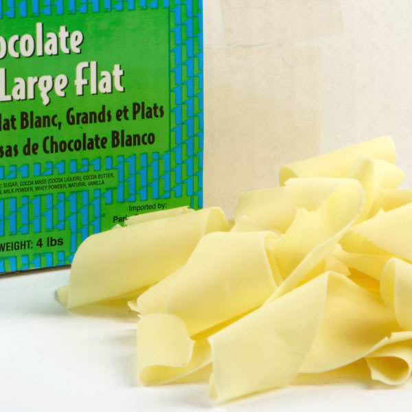 Virutas De Chocolate Blanco Plano Grande