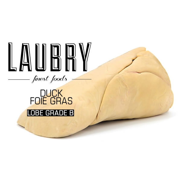 LAUBRY Foie Gras de Canard Lobe Grade B +/-550g
