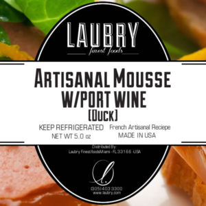 LAUBRY Small Duck Mousse W/Port wine (Pork free) +/- 200gr